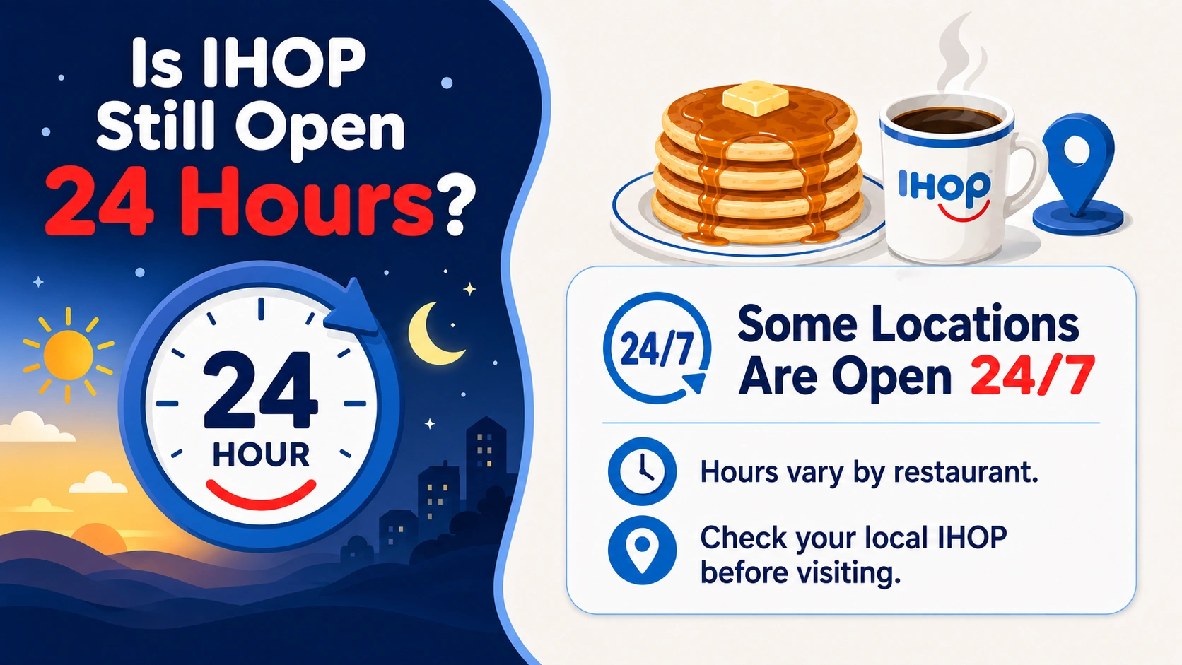 Is IHOP still open 24 hours? What changed and how to check